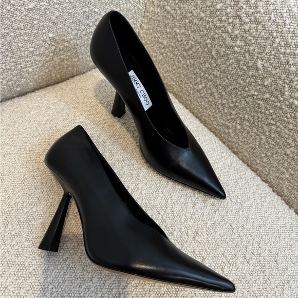 Jimmy Choo Shoes - JIMMY CHOO Maryanne 100 Leather Pump size 7.5